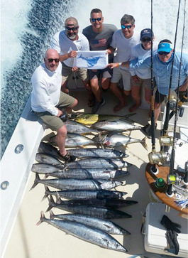 A typical day of fishing with Pelagic Sportfishing fishing charters in Atlantic Beach.
